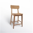 Boraam Torino Wood Counter Stool - Barnwood Wire-Brush