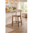 Boraam Torino Wood Counter Stool - Barnwood Wire-Brush