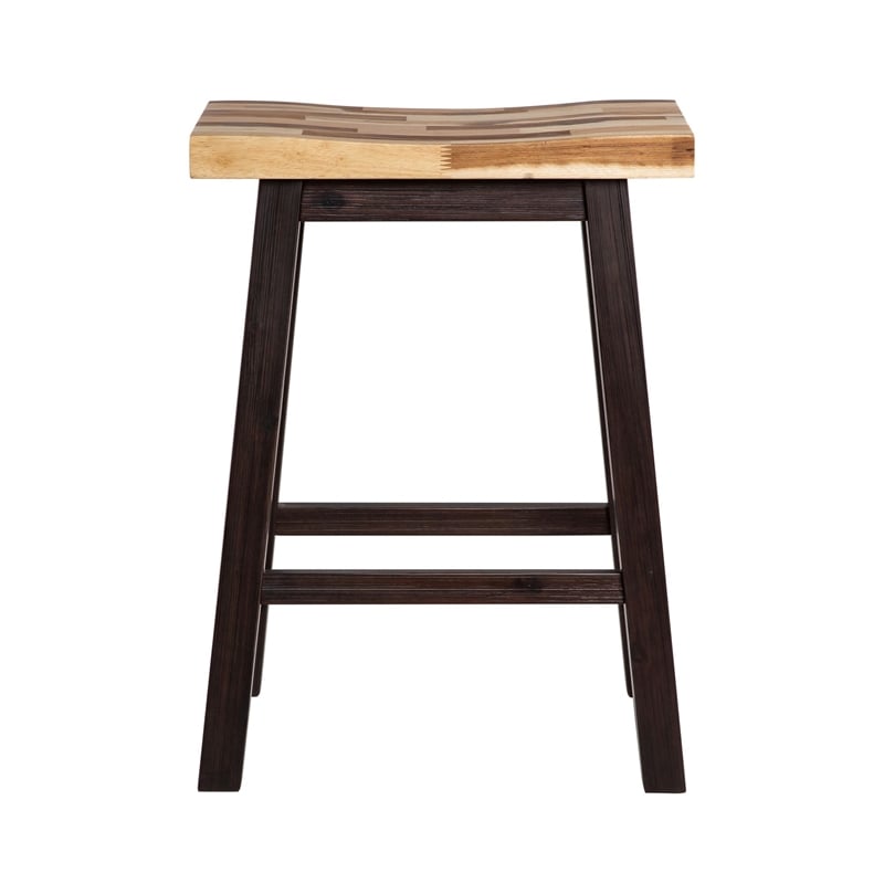 Boraam Sonoma Backless Saddle Counter Stool - Blended Espresso Finish