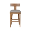 Boraam Theodora T- Back Bar Stool with Wood Seat Frame and Cushion