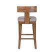 Boraam Theodora T- Back Bar Stool with Wood Seat Frame and Cushion