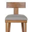 Boraam Theodora T- Back Bar Stool with Wood Seat Frame and Cushion