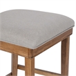 Boraam Theodora T- Back Bar Stool with Wood Seat Frame and Cushion