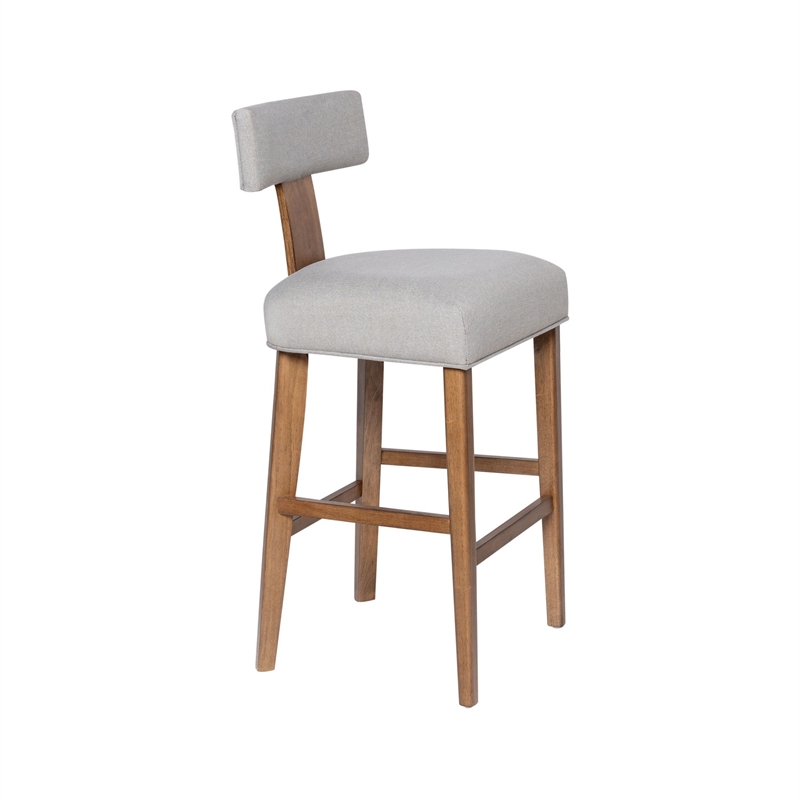 Boraam Thalia T-Back Bar Stool with Fully Upholstered Cushion