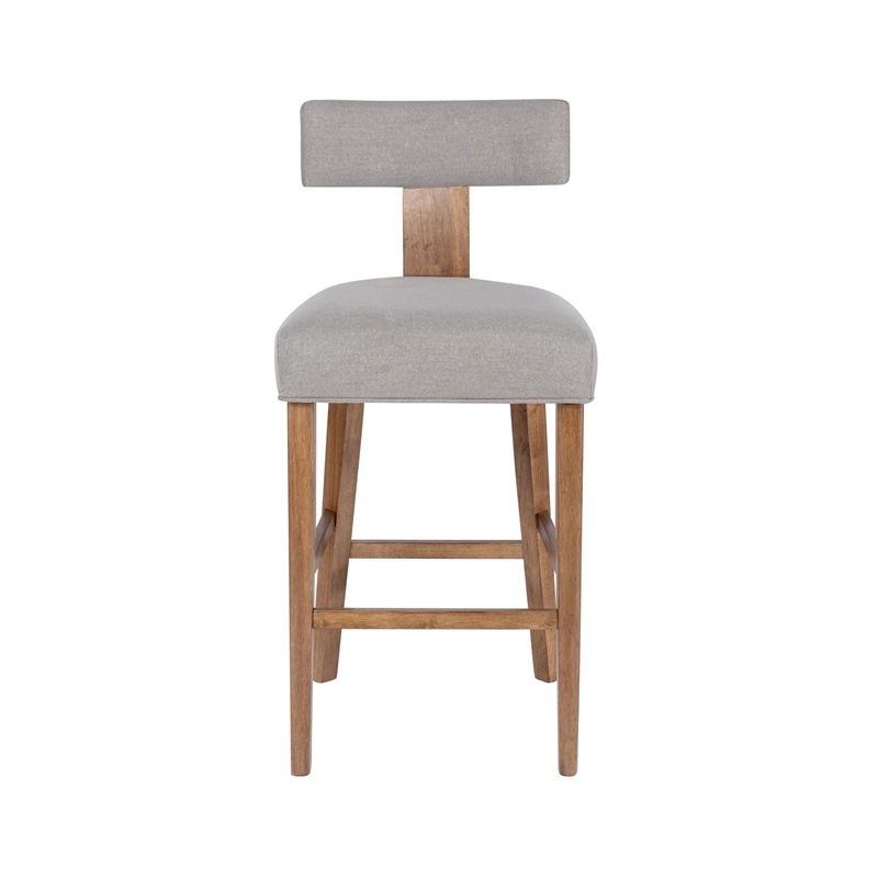Boraam Thalia T-Back Bar Stool with Fully Upholstered Cushion