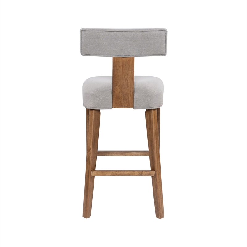 Boraam Thalia T-Back Bar Stool with Fully Upholstered Cushion