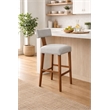 Boraam Thalia T-Back Bar Stool with Fully Upholstered Cushion