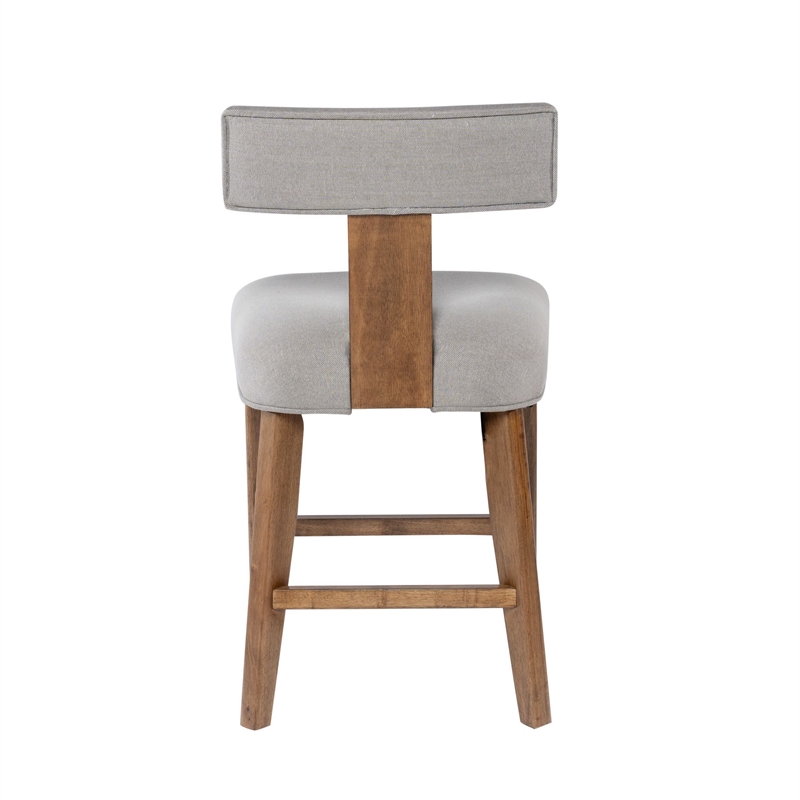 Boraam Thalia T-Back Counter Stool with Fully Upholstered Cushion