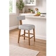 Boraam Thalia T-Back Counter Stool with Fully Upholstered Cushion