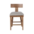 Boraam Theodora T- Back Counter Stool with Wood Seat Frame and Cushion