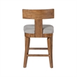 Boraam Theodora T- Back Counter Stool with Wood Seat Frame and Cushion