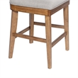 Boraam Theodora T- Back Counter Stool with Wood Seat Frame and Cushion