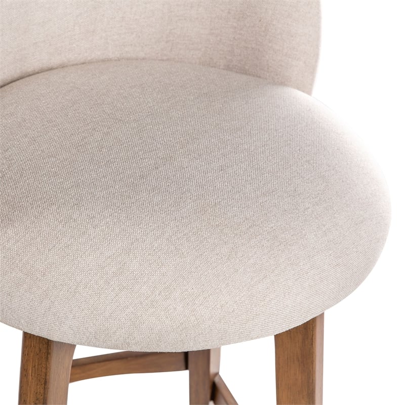Boraam Garet Swivel Counter Stool - Rustic Natural Finish