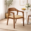 Rasmus Dining Rush Armchair - Chestnut Wire-Brush Finish
