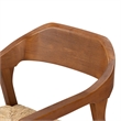 Rasmus Dining Rush Armchair - Chestnut Wire-Brush Finish