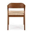 Rasmus Dining Rush Side Chair - Chestnut Wire-Brush Finish