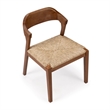 Rasmus Dining Rush Side Chair - Chestnut Wire-Brush Finish