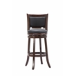 Boraam Augusta Swivel Wood Bar Stool - Java Finish