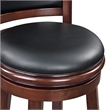 Boraam Augusta Swivel Extra Tall Wood Bar Stool - Espresso Finish