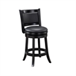 Boraam Augusta Swivel Wood Counter Stool - Ebony Finish