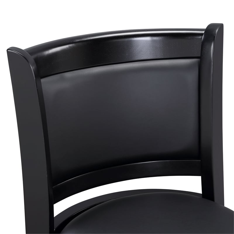 Boraam Augusta Swivel Wood Counter Stool - Ebony Finish