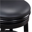 Boraam Augusta Swivel Wood Counter Stool - Ebony Finish