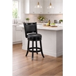 Boraam Augusta Swivel Wood Counter Stool - Ebony Finish