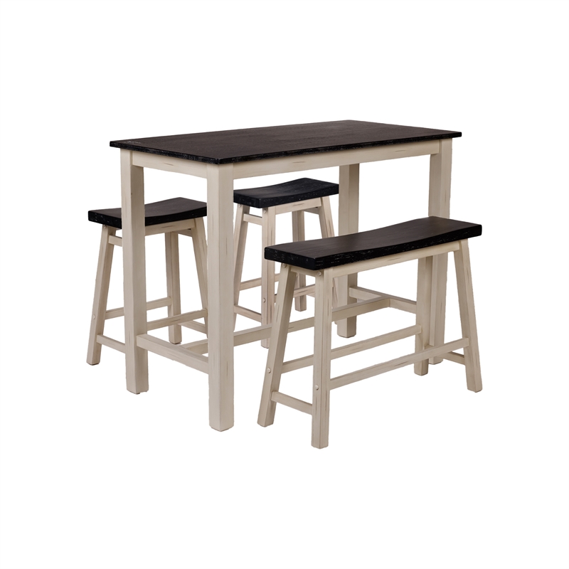 Sonoma 4pc Pub Set - European Black/Antique White