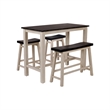 Sonoma 4pc Pub Set - European Black/Antique White