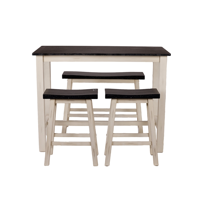 Sonoma 4pc Pub Set - European Black/Antique White