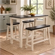 Sonoma 4pc Pub Set - European Black/Antique White