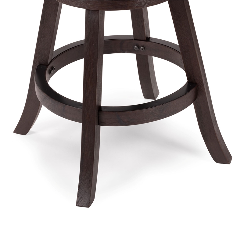 Melrose Swivel Counter Stool - Espresso Wire-Brush