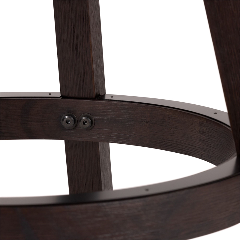 Melrose Swivel Counter Stool - Espresso Wire-Brush