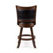 Melrose Swivel Counter Stool - Cappuccino Wire-Brush