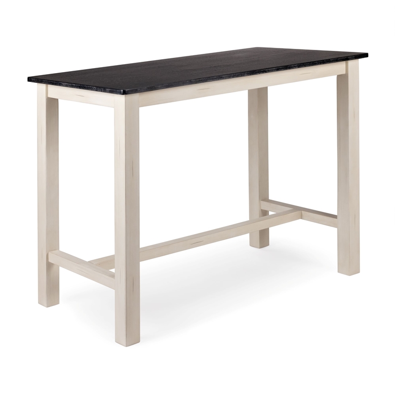 Sonoma Pub Table - Antique White/European Black