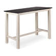 Sonoma Pub Table - Antique White/European Black