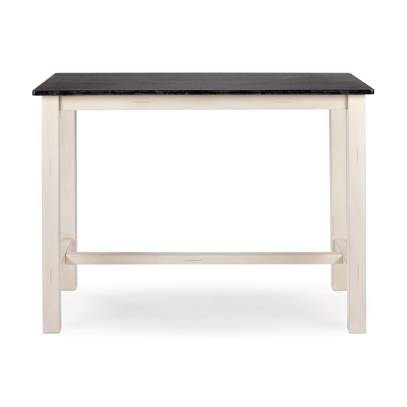 Sonoma Pub Table - Antique White/European Black