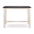 Sonoma Pub Table - Antique White/European Black