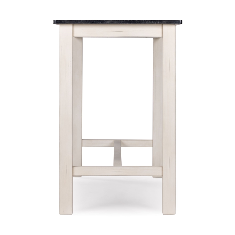 Sonoma Pub Table - Antique White/European Black