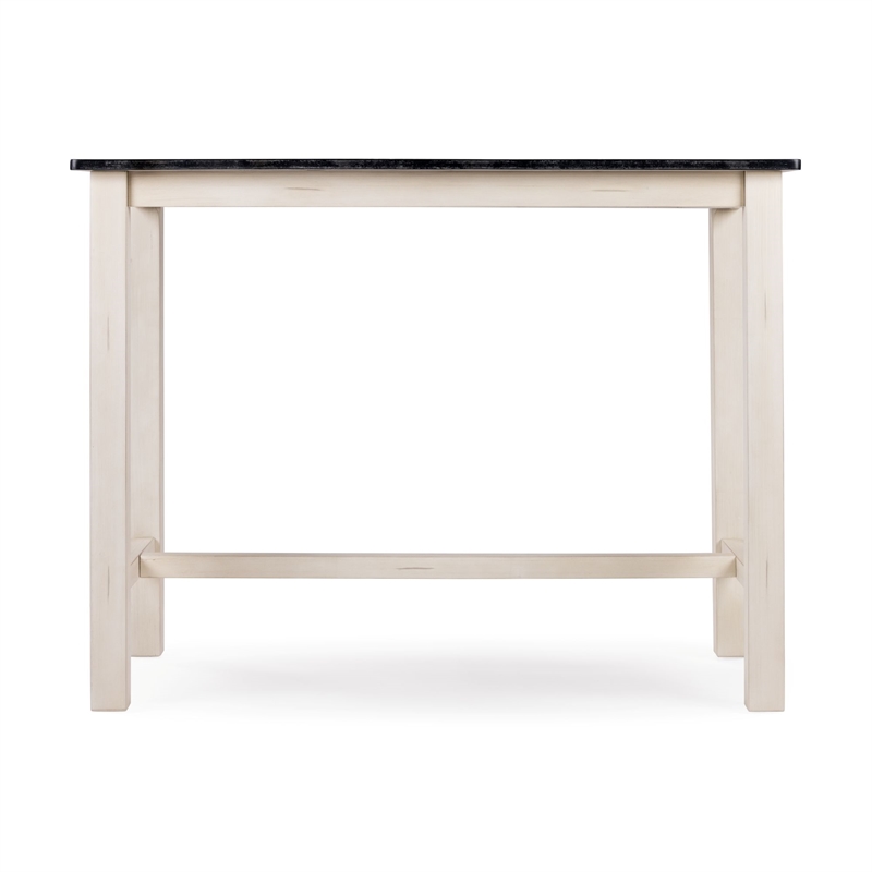 Sonoma Pub Table - Antique White/European Black