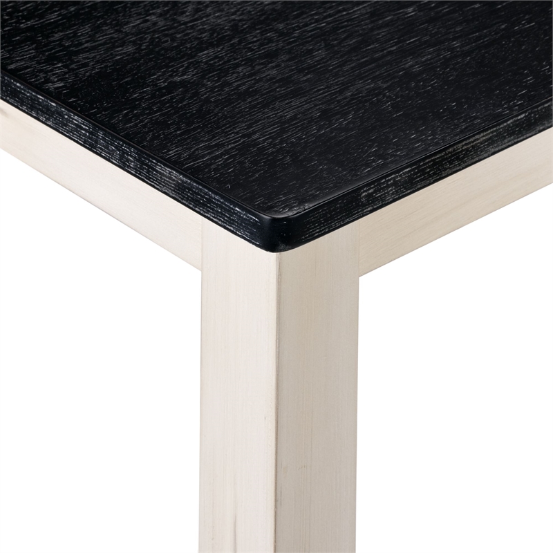 Sonoma Pub Table - Antique White/European Black