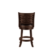 Boraam Wood Sumatra Counter Height Swivel Stool in Cappuccino Finish