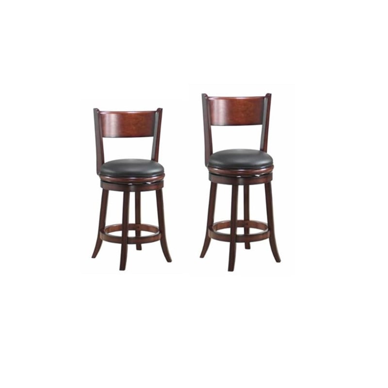 Boraam Palmetto Counter Height Swivel Counter Stool in Chestnut