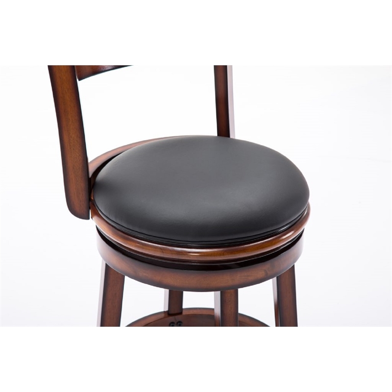 Boraam Palmetto Counter Height Swivel Counter Stool in Chestnut