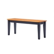 Boraam Wood 6 Piece Shaker Dining Set in Black and Oak Finish
