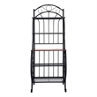 Boraam Metal Valencia 4 Shelf Baker's Metal Rack in Black Finish