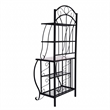 Boraam Metal Valencia 4 Shelf Baker's Metal Rack in Black Finish