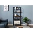 Boraam Metal Praha 4 Shelf Baker's Rack in Black Finish