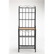 Boraam Metal Praha 4 Shelf Baker's Rack in Black Finish