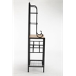 Boraam Metal Praha 4 Shelf Baker's Rack in Black Finish